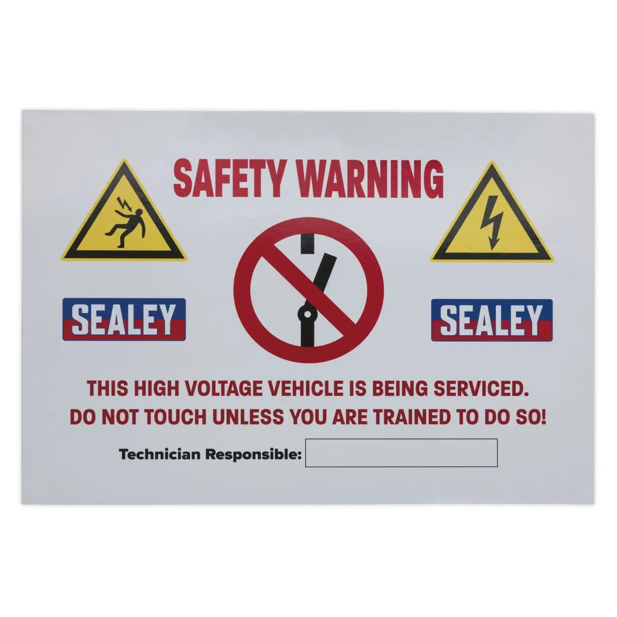 Sealey Hybrid/Electric Vehicle Warning Sign - Image 2