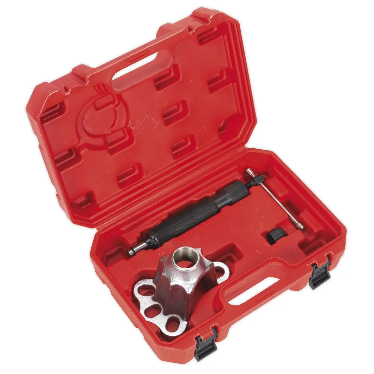 Sealey Hydraulic Hub Puller Set 10 Tonne Ram for Four and Five Stud Hubs - Image 4