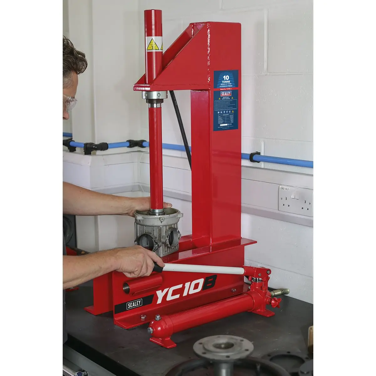 Sealey Hydraulic Bench 'C' Type Press 10 Tonne - Image 12