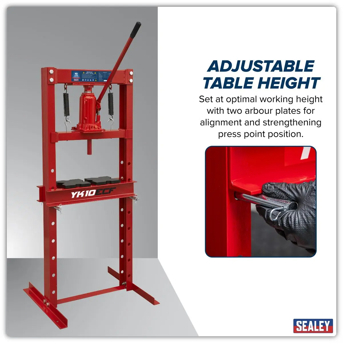 Sealey Hydraulic Floor Type Press 10 Tonne - Image 6