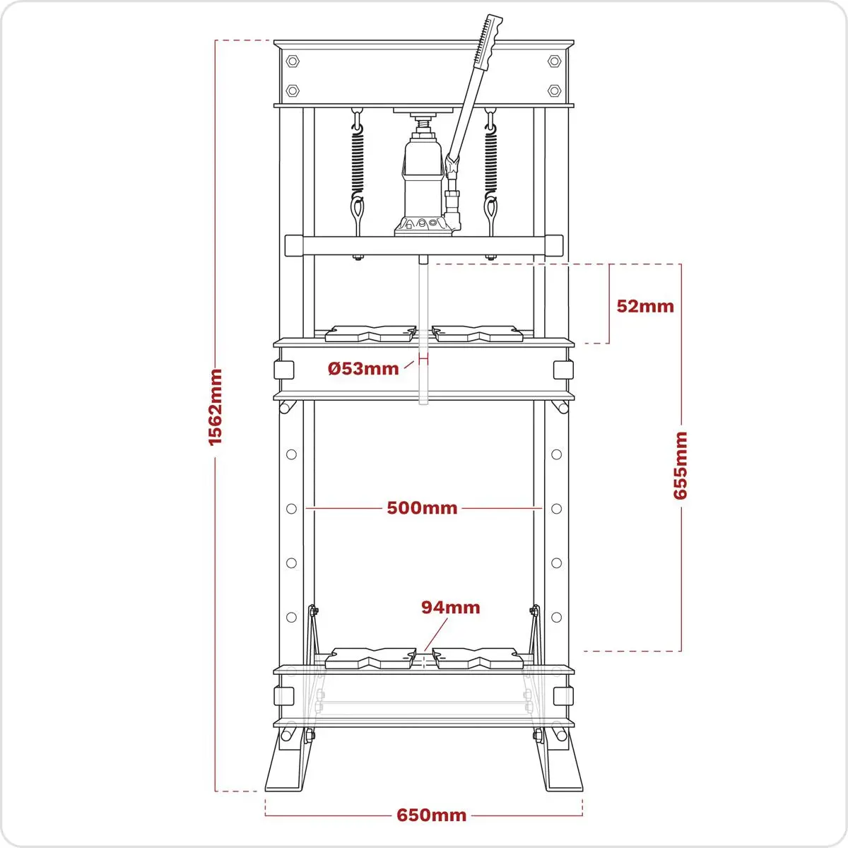 Sealey Hydraulic Floor Type Press 20 Tonne - Image 5