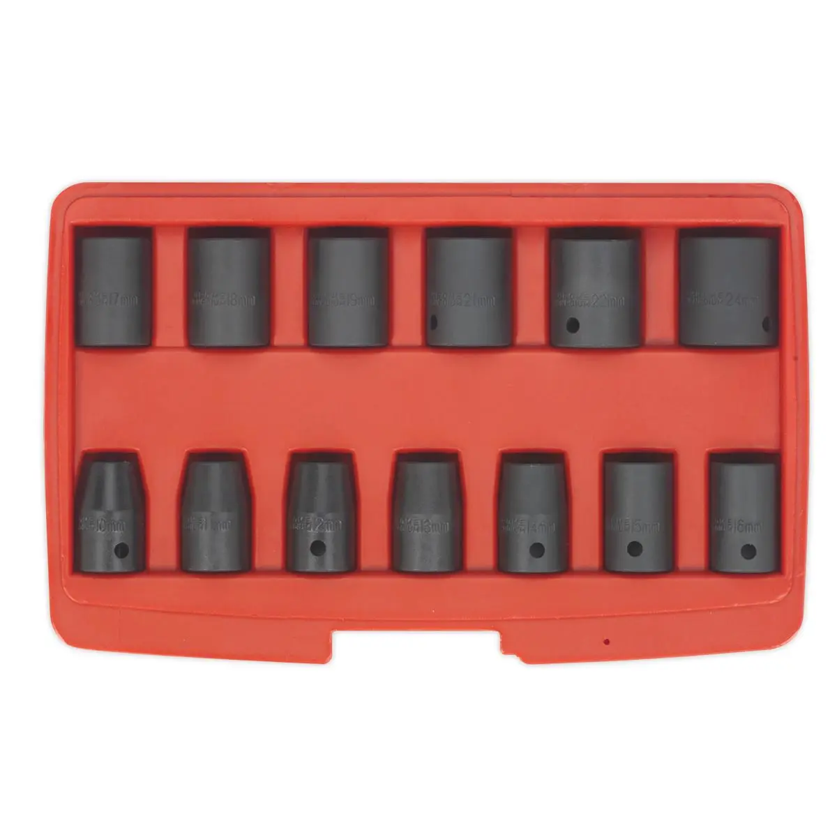 Sealey Impact Socket Set 13 Piece 1/2" Drive Metric 10-24mm Premier - Image 10