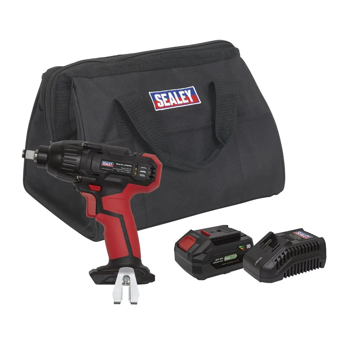 Sealey Impact Wrench Kit 1/2"Sq Drive 230Nm 20V 4Ah SV20 Series