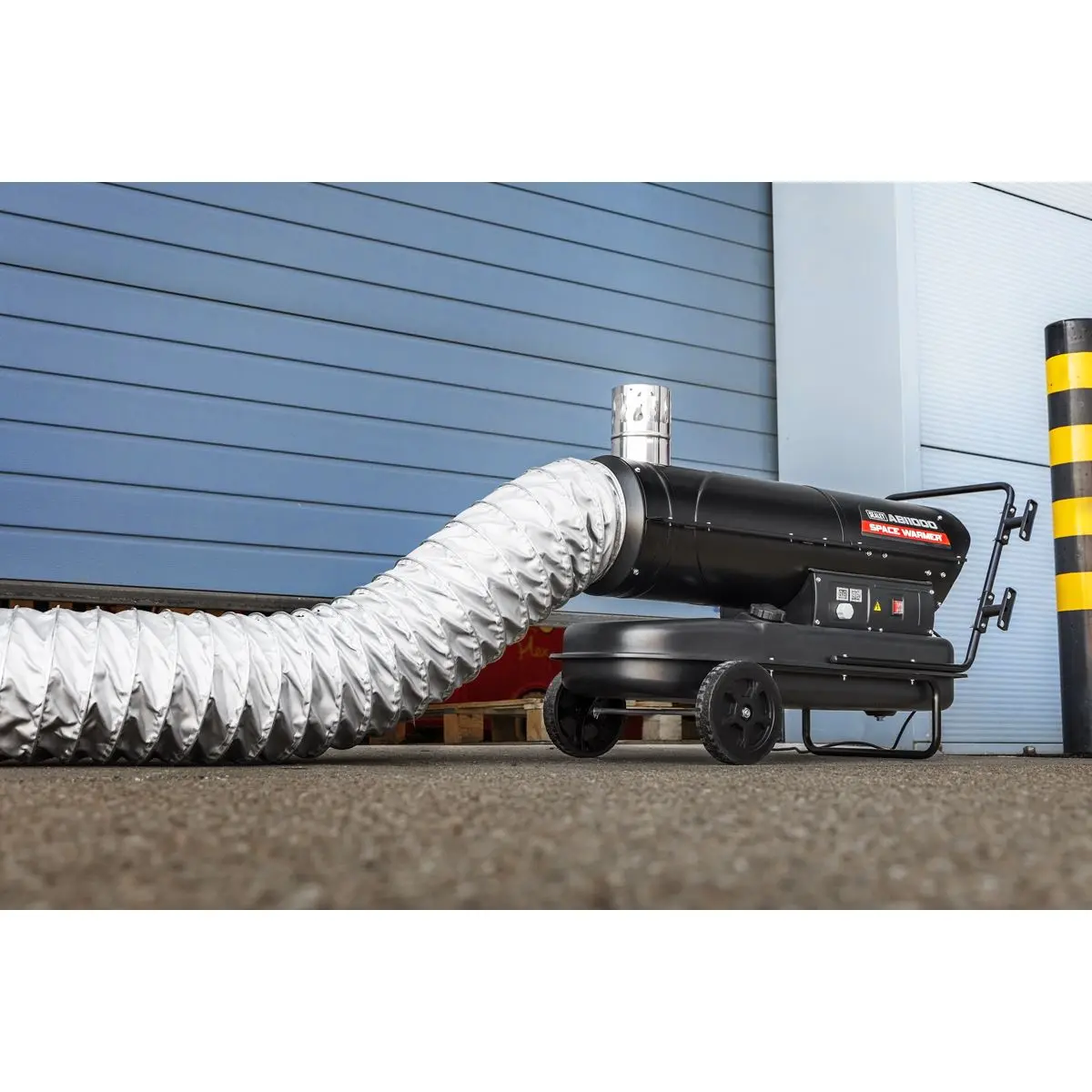 Sealey Space Warmer® Indirect Kerosene/Diesel Heater with Wheels 102,000Btu/hr - Image 10