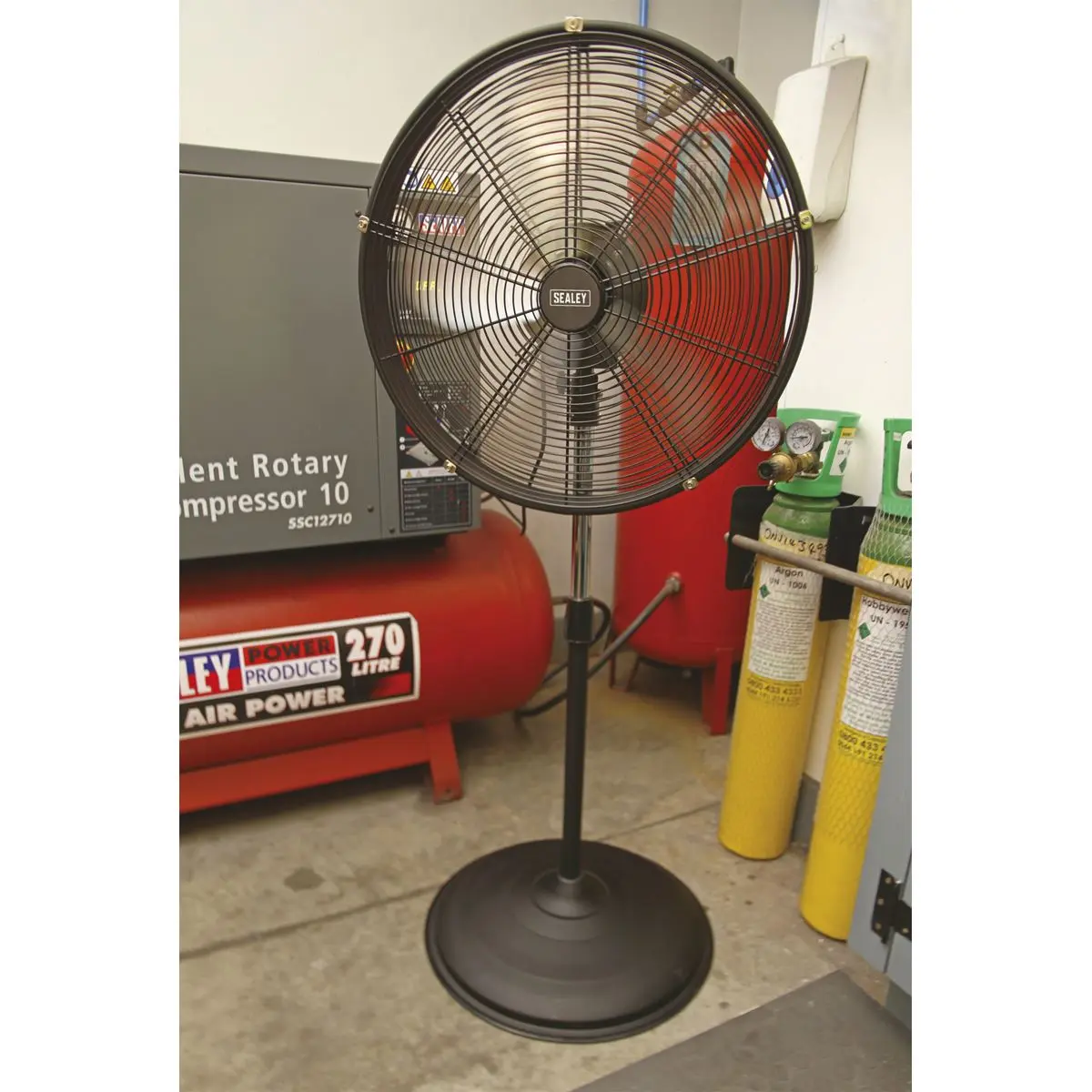 Sealey Industrial High Velocity Oscillating Pedestal Fan 20" 230V - Image 4