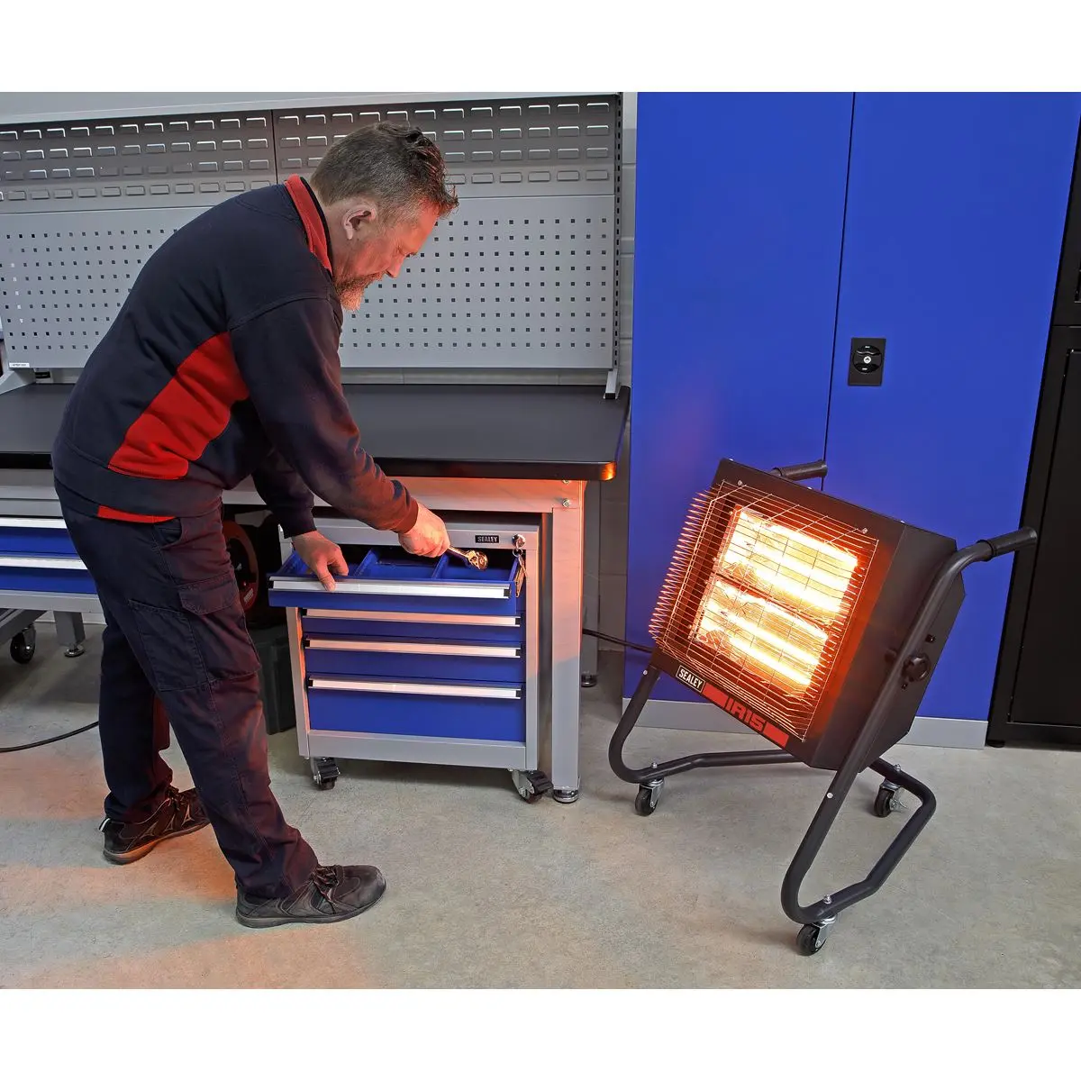Sealey Infrared Halogen Heater 1.4/2.8kW 230V - Image 7