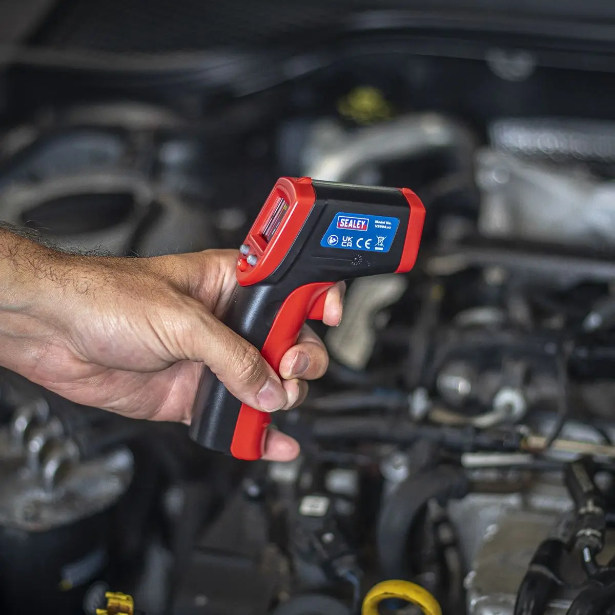 Sealey Infrared Laser Digital Thermometer 12:1 Faults Car Van - Image 6
