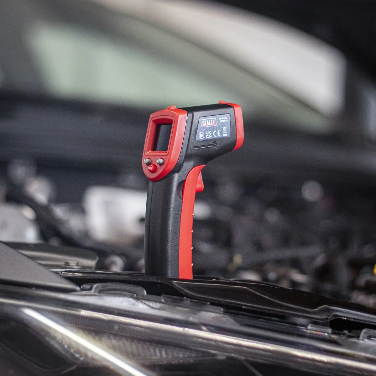 Sealey Infrared Laser Digital Thermometer 12:1 Faults Car Van - Image 7