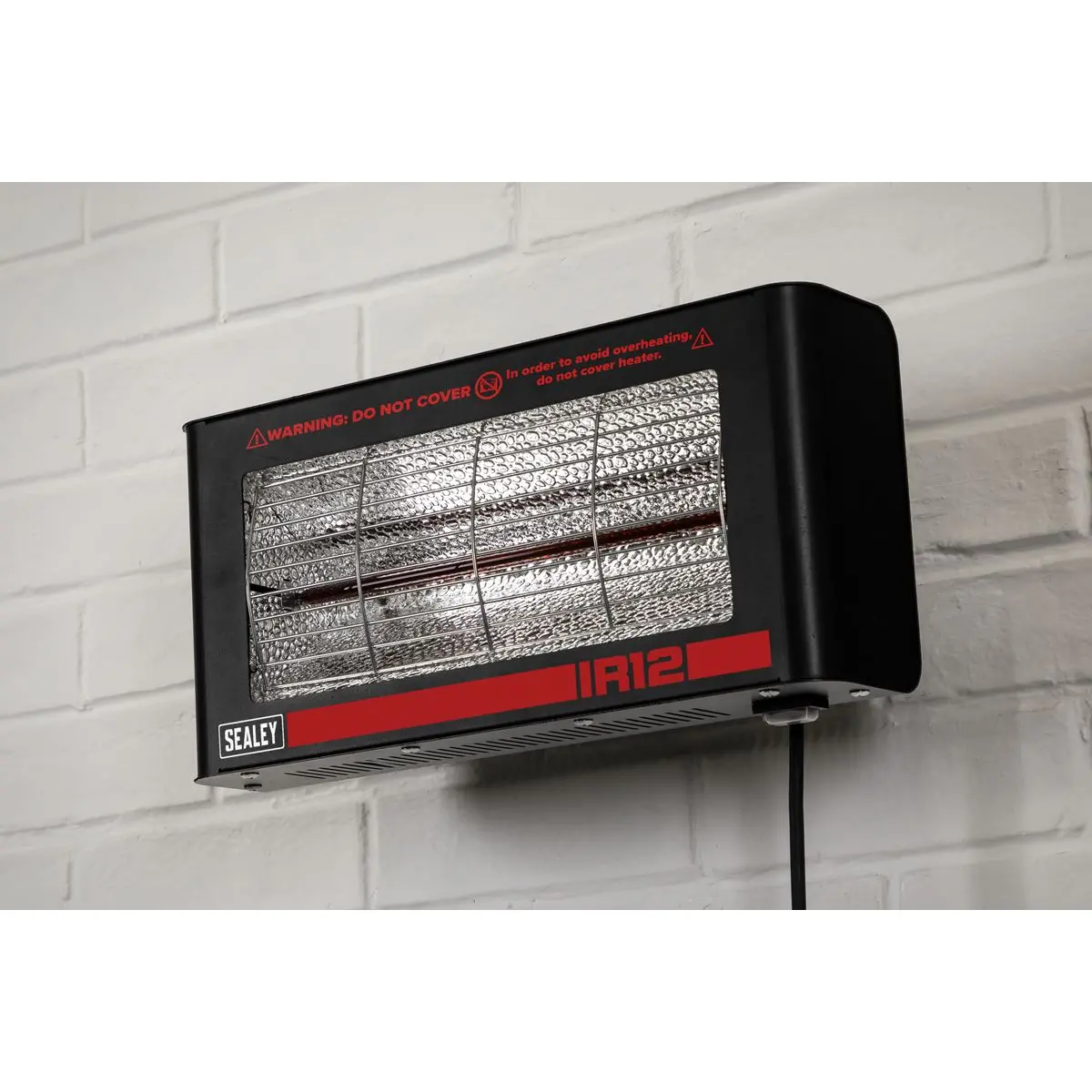 Sealey Infrared Quartz Heater - Wall Mounting 1.2W/230V - Image 6