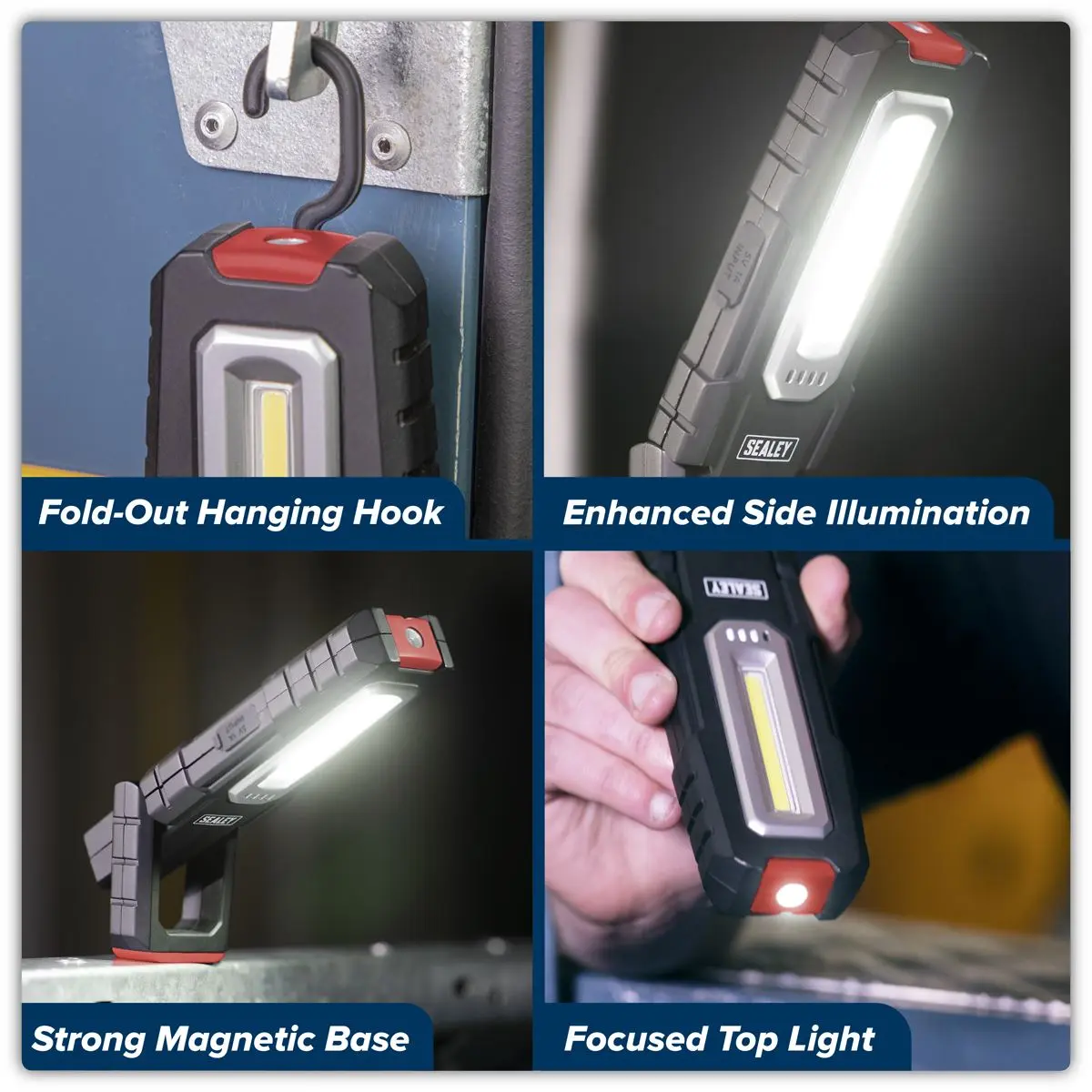 Sealey Inspection Light 5W COB & 1W SMD LED - Wireless Rechargeable - Image 10