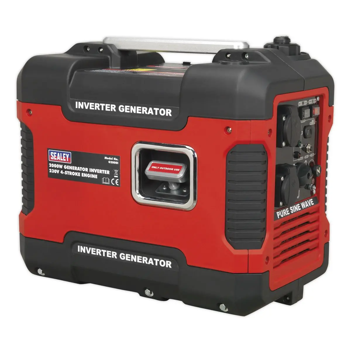 Sealey Inverter Generator 2000W 230V 4-Stroke Engine - Image 10