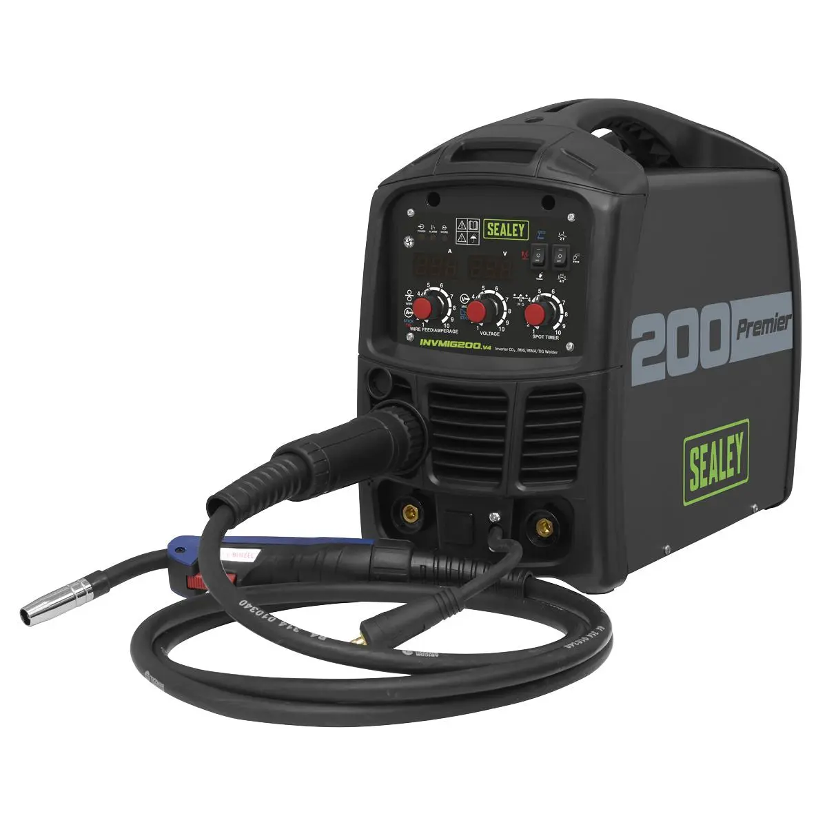 Sealey Premier Inverter Welder MIG, TIG & MMA 200A