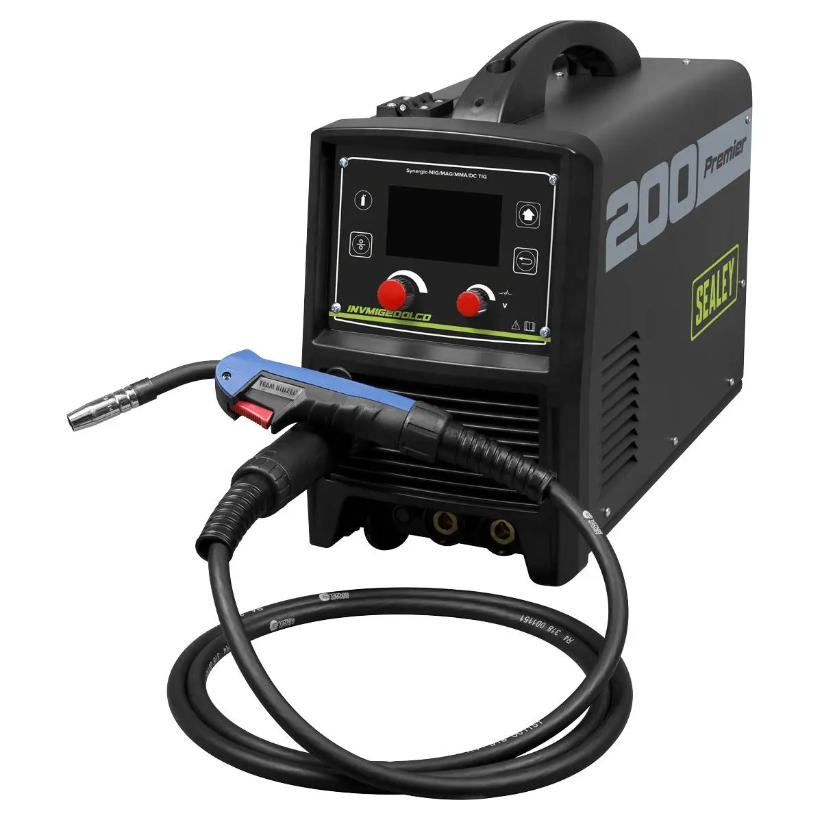 Sealey Premier Inverter Welder MIG, TIG & MMA 200A with LCD Screen - Image 4