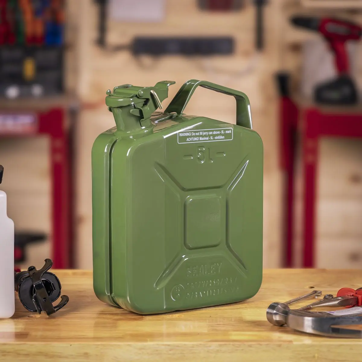 Sealey Jerry Can 5L - Green - Image 8