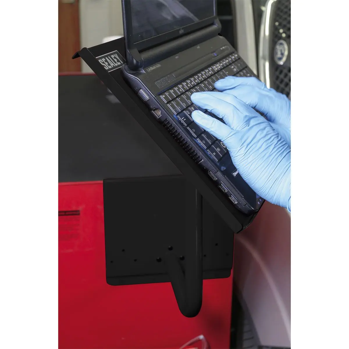 Sealey Laptop & Tablet Stand 440mm - Black - Image 2