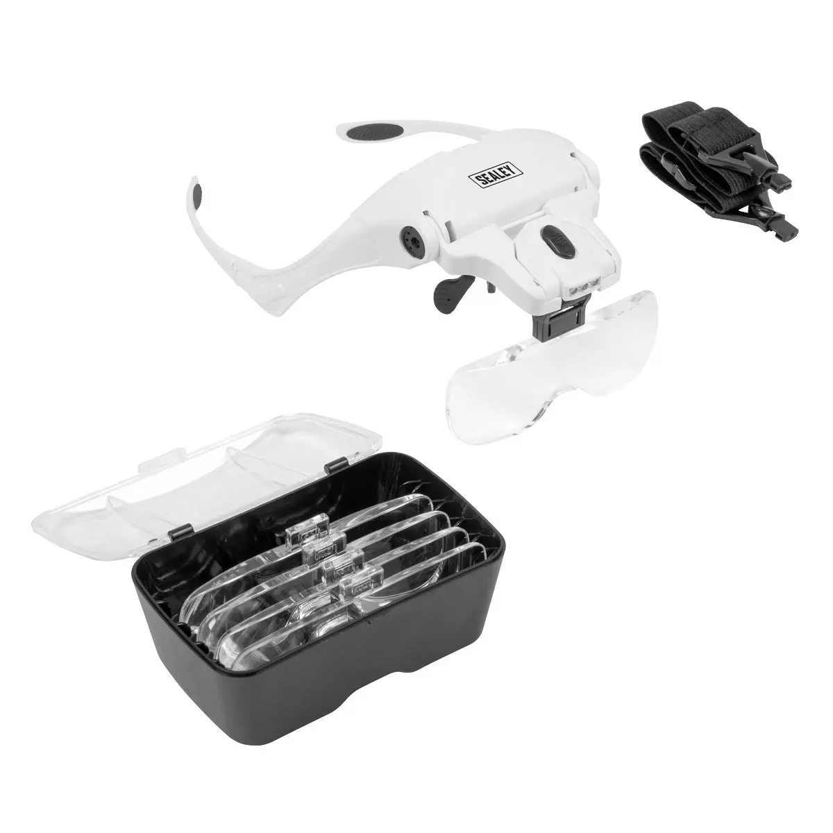 Sealey LED Magnifier Spectacles with Headband - Image 11