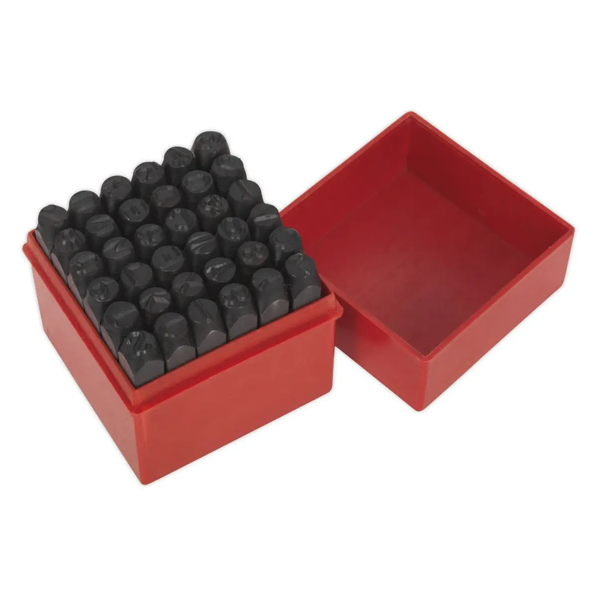 Sealey Letter & Number Punch Set 36pc 8mm Stamp Marking Case Alphabet - Image 2