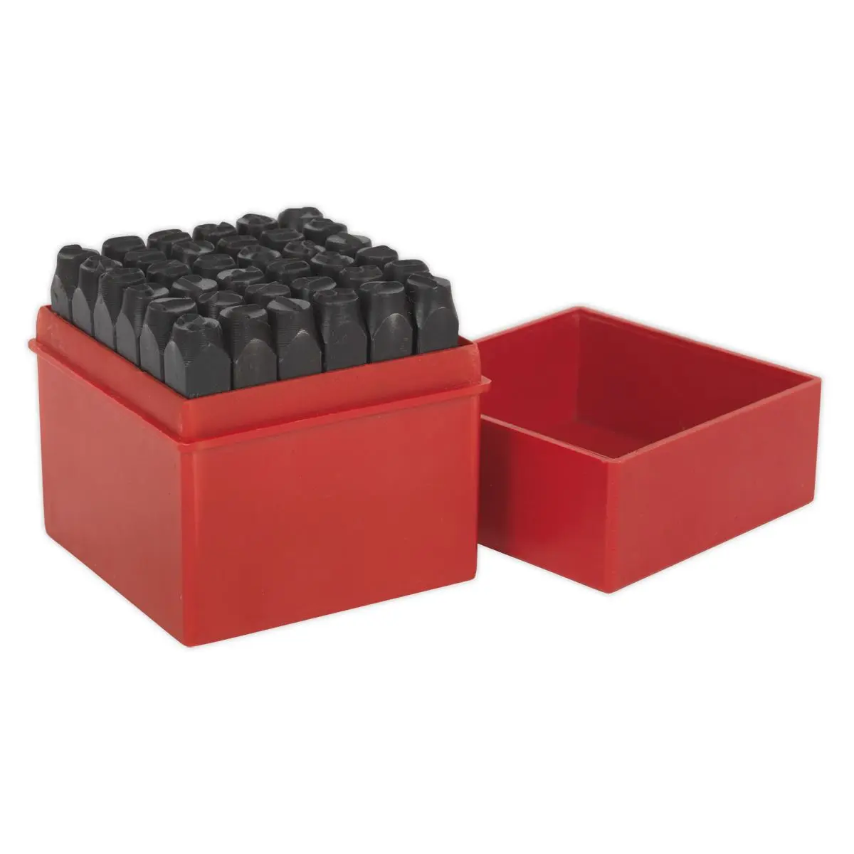 Sealey Letter & Number Punch Set 36pc 8mm Stamp Marking Case Alphabet - Image 3