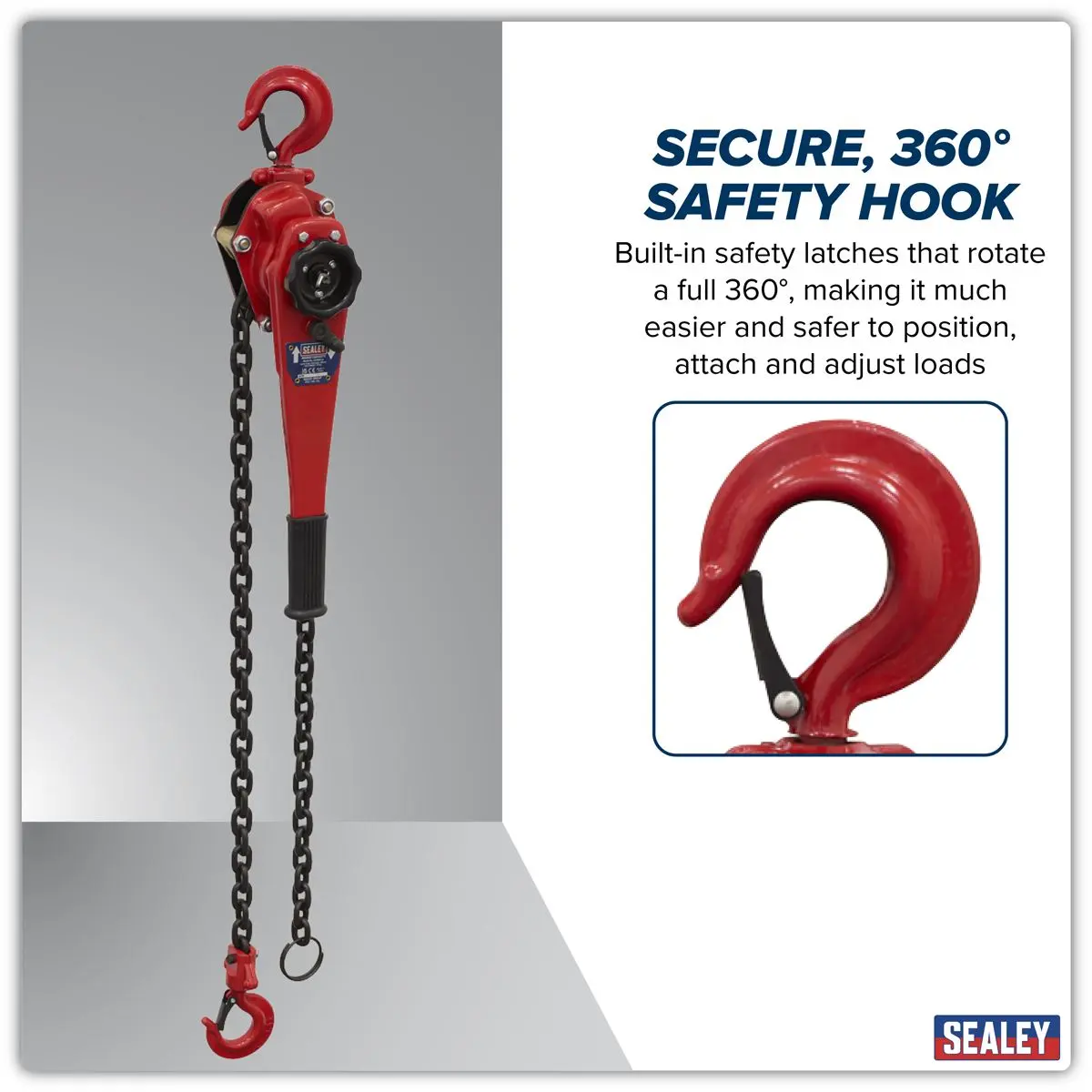 Sealey Lever Hoist Steel 1500kg - Image 3