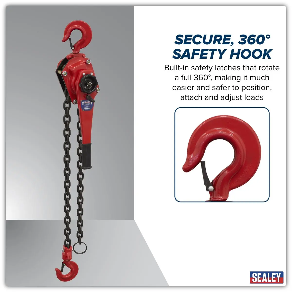 Sealey Steel Lever Hoist 3000kg - Image 4