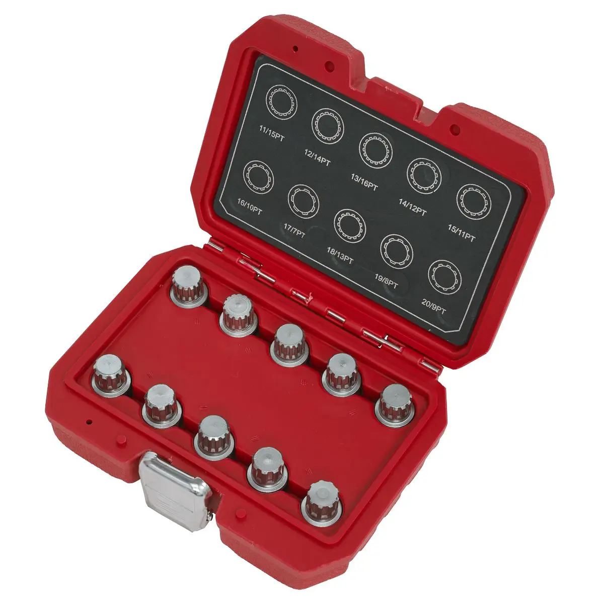 Sealey Locking Wheel Nut Key Set 10pc - BMW - Image 2