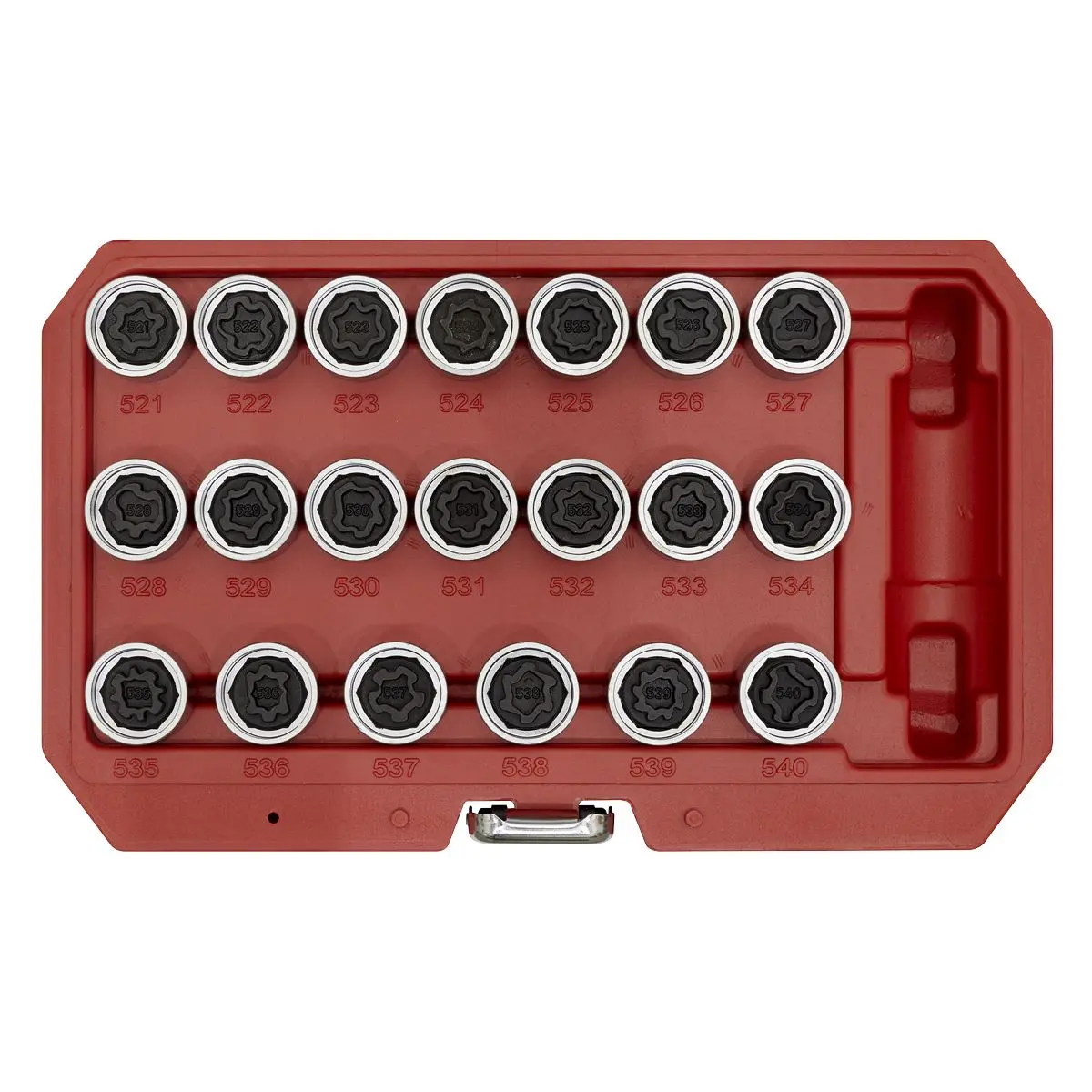Sealey Locking Wheel Nut Key Set 20pc - VAG - Image 2