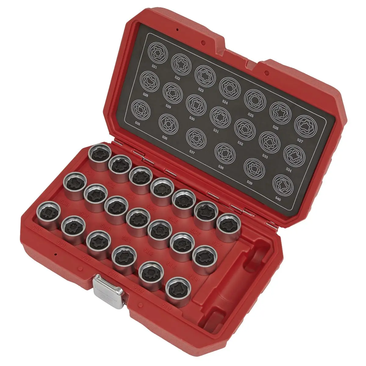 Sealey Locking Wheel Nut Key Set 20pc - VAG - Image 3