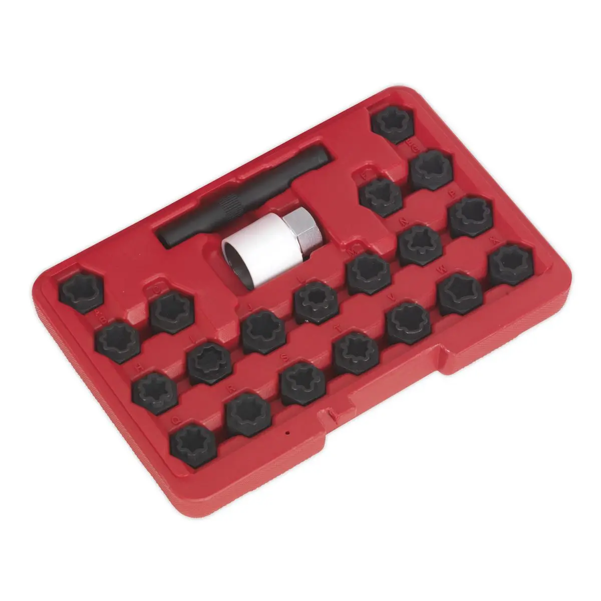 Sealey Locking Wheel Nut Key Set 22pc - Audi - Image 4