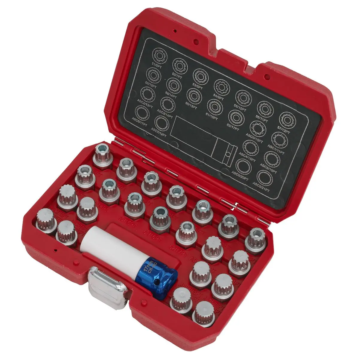 Sealey Locking Wheel Nut Key Set 23pc - VAG - Image 2