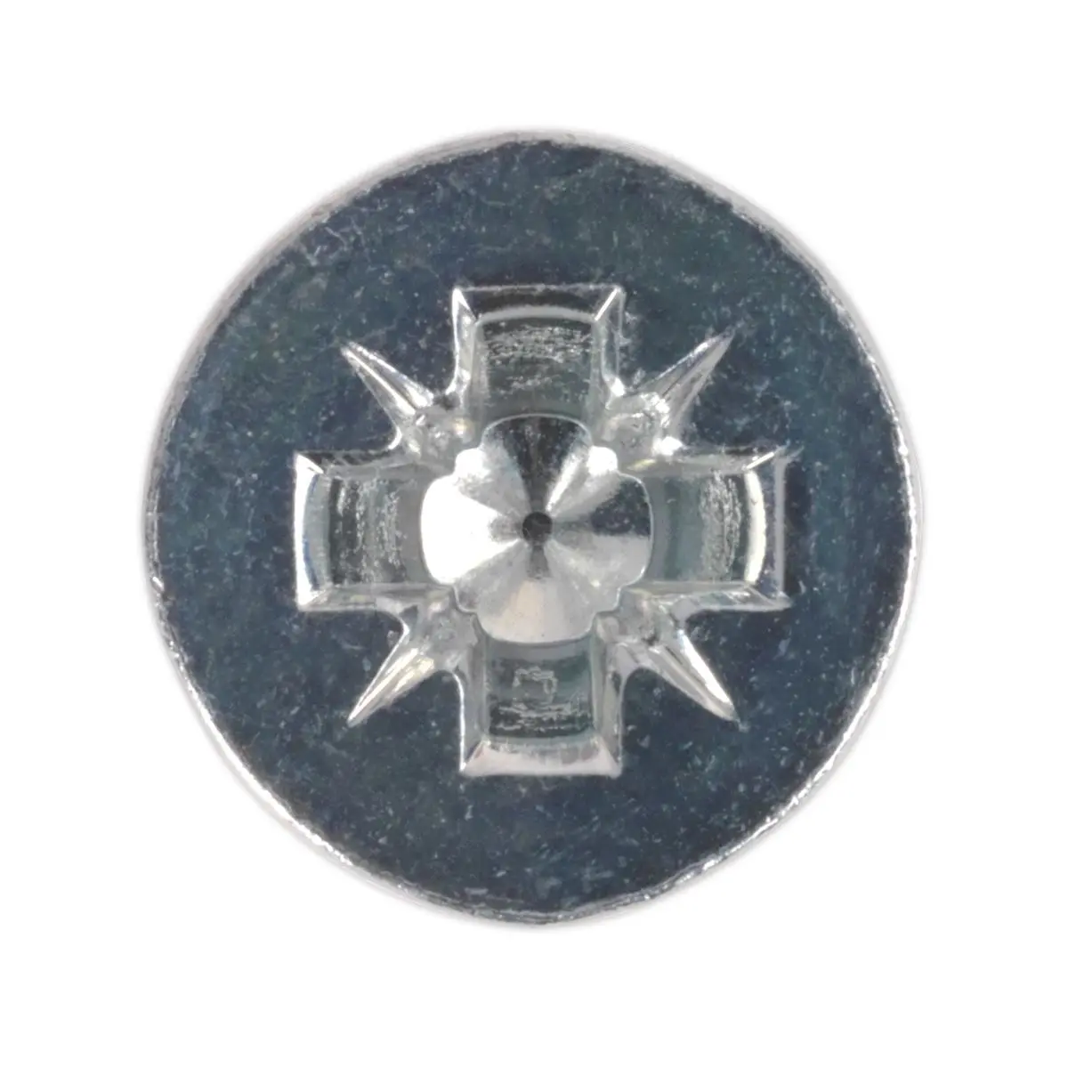 Sealey Machine Screw M8 x 20mm Countersunk Pozi Zinc Pack of 50 - Image 2