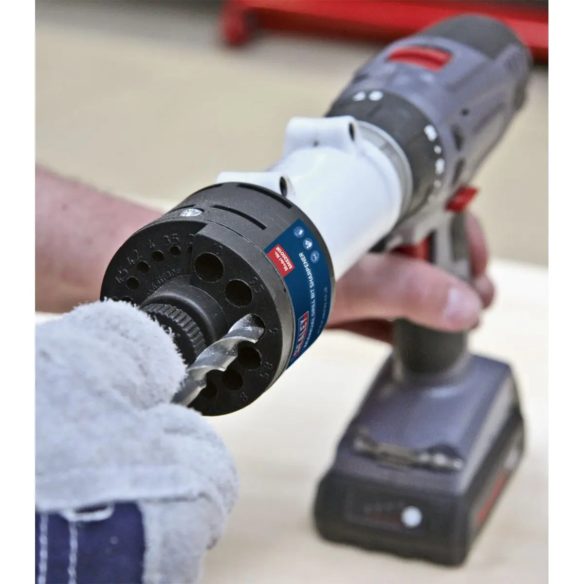Sealey Manual Drill Bit Sharpener Manual 43mm Collar 3-10mm HSS Cobalt Bits - Image 3