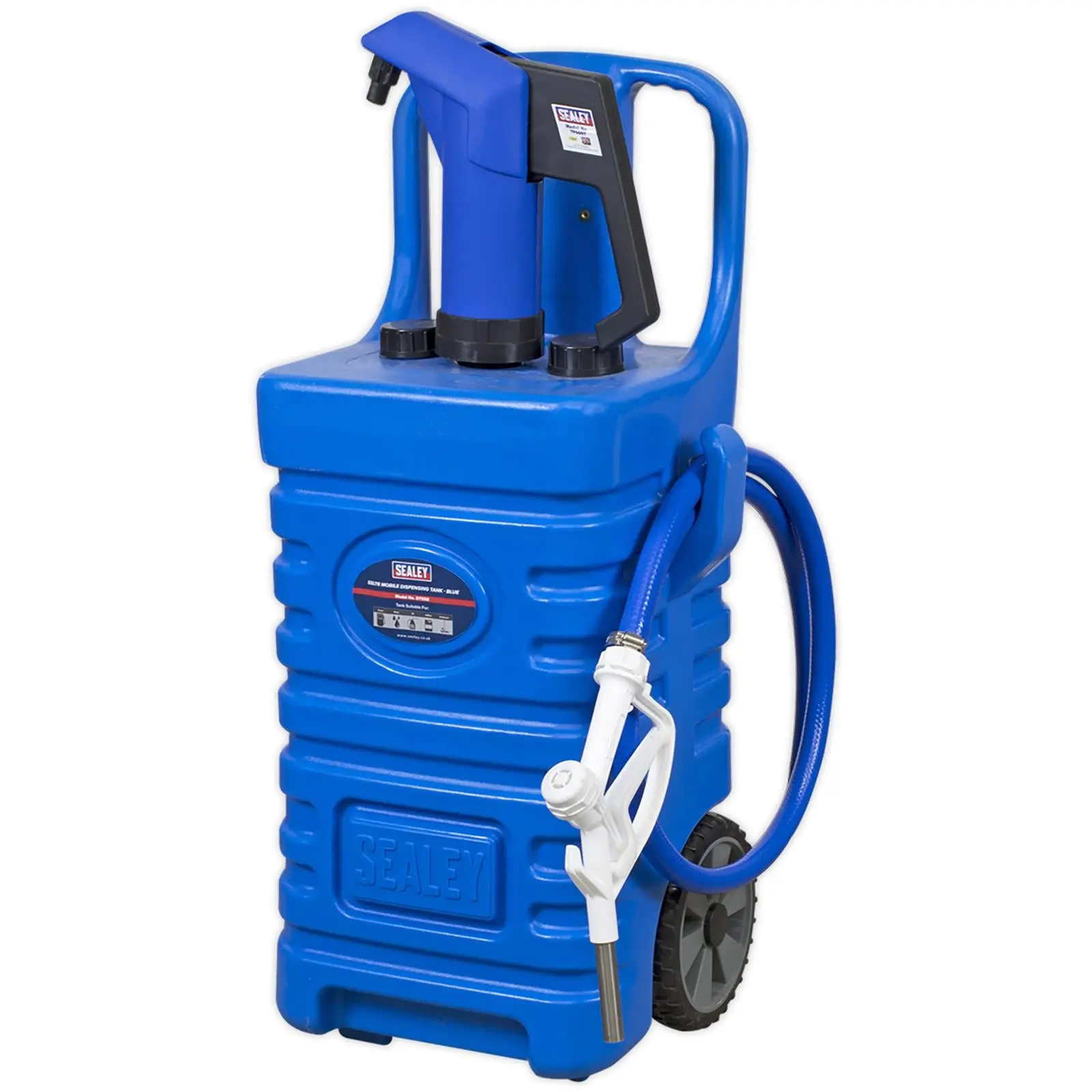 Sealey Mobile Dispensing Tank 55 Litre with AdBlue Pump Blue - Image 6