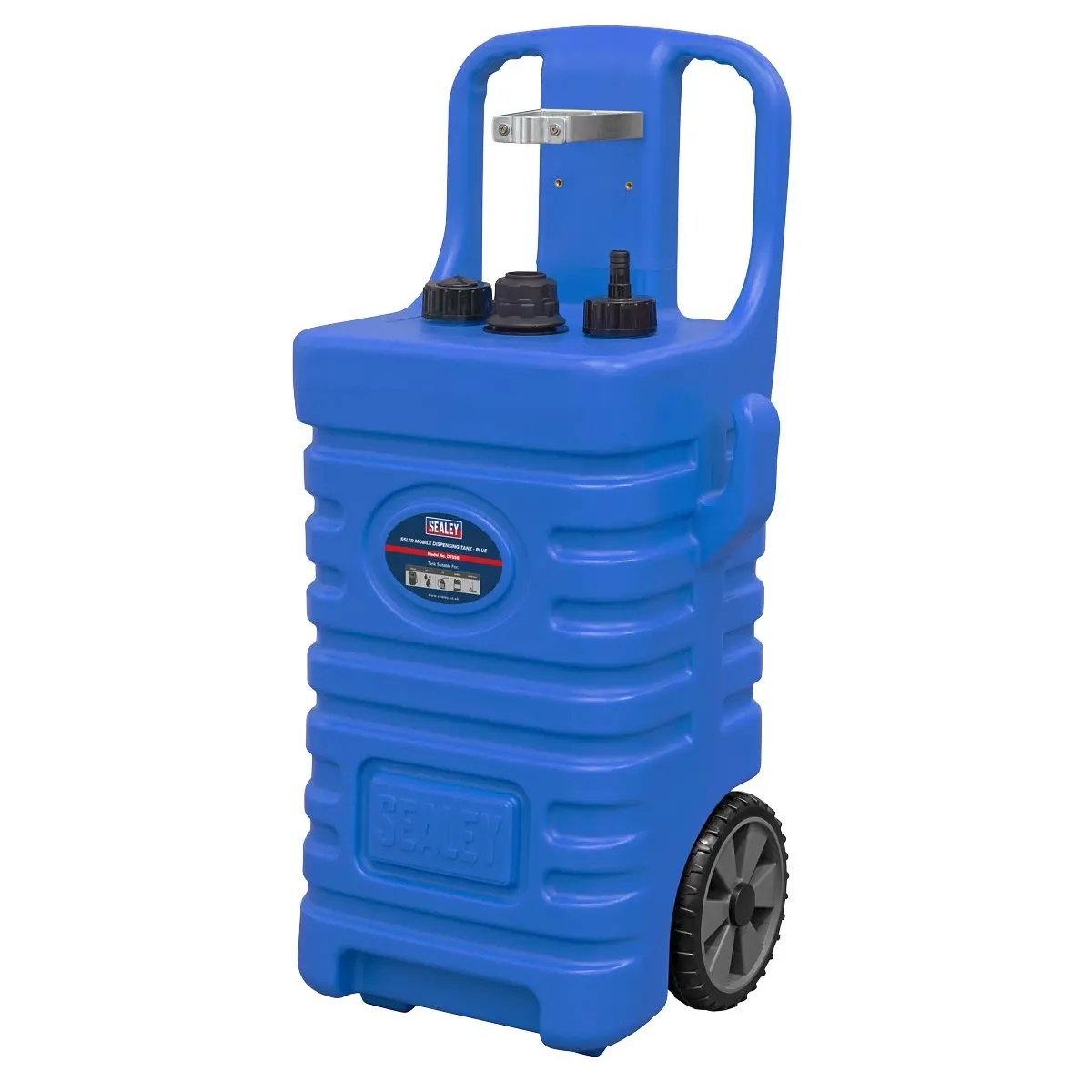 Sealey Mobile Dispensing Tank - Blue 55ltr - Image 2