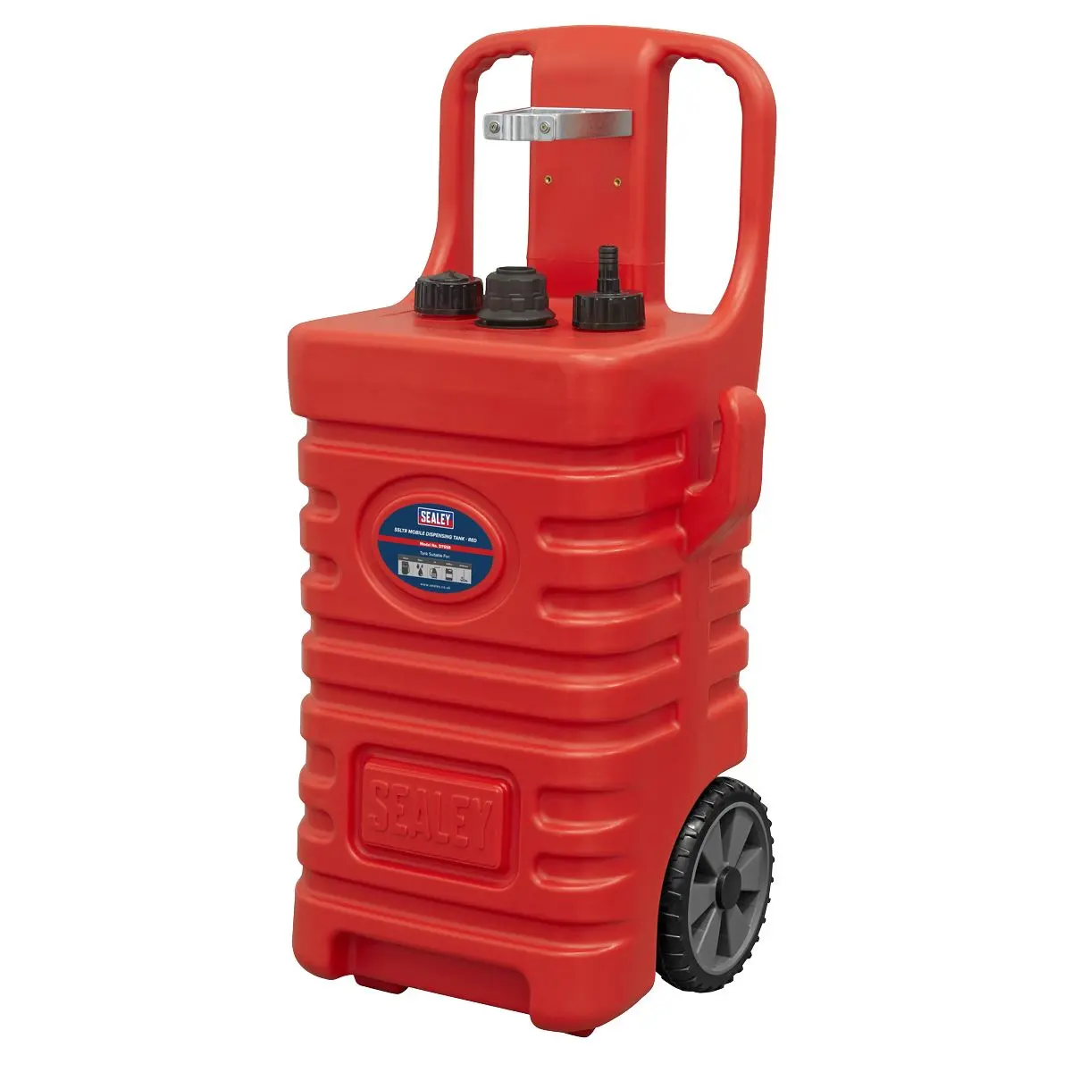 Sealey Mobile Dispensing Tank - Red 55ltr - Image 2