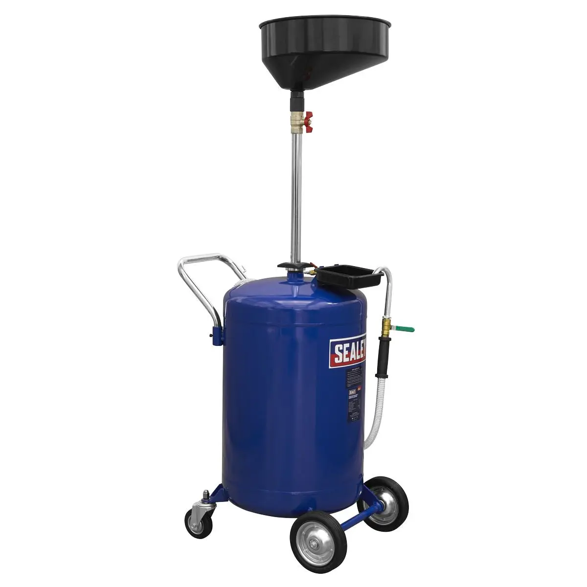 Sealey Mobile Oil Drainer 110L Air Discharge - Image 6