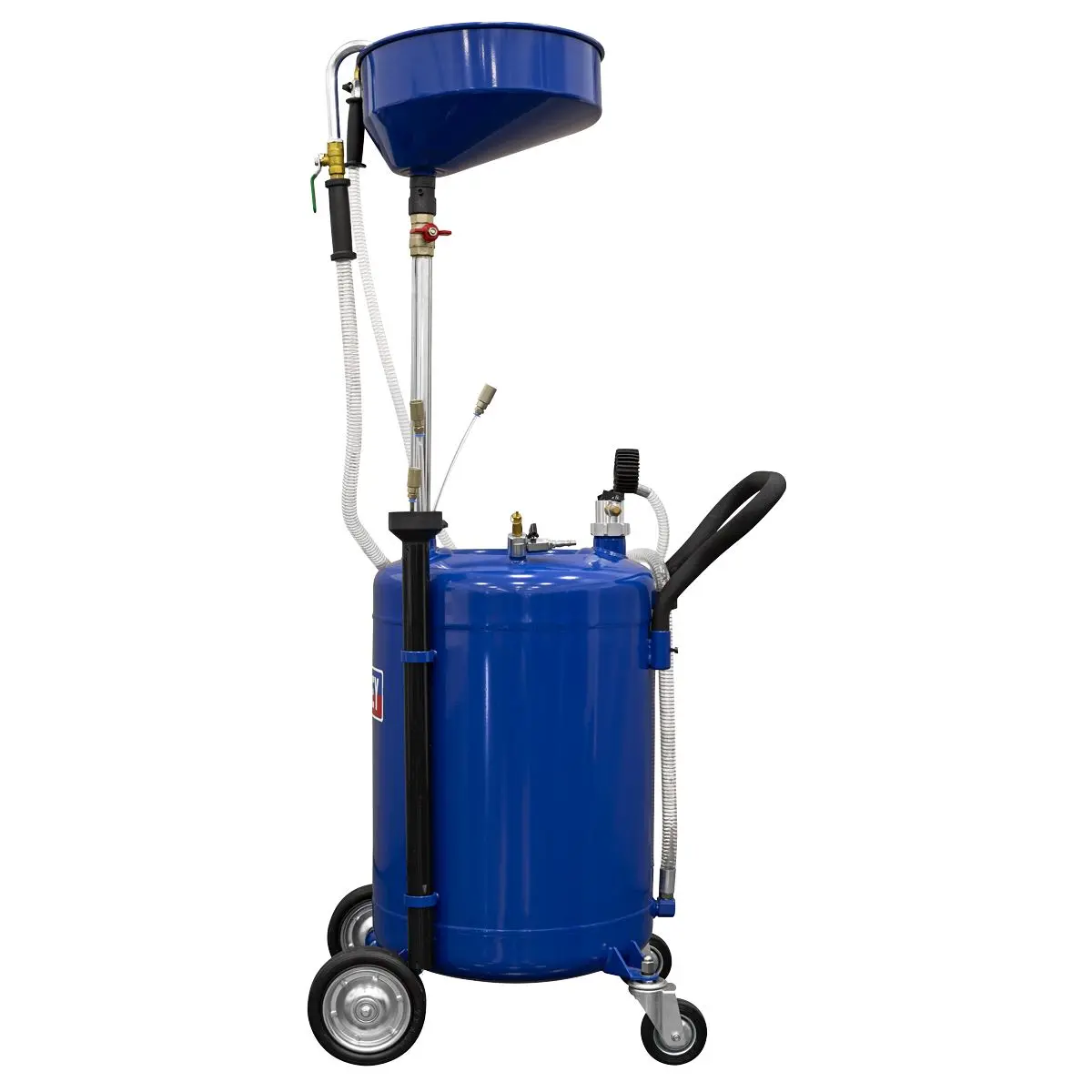 Sealey Air Discharge Mobile Oil Drainer with Probes 90L - Image 17