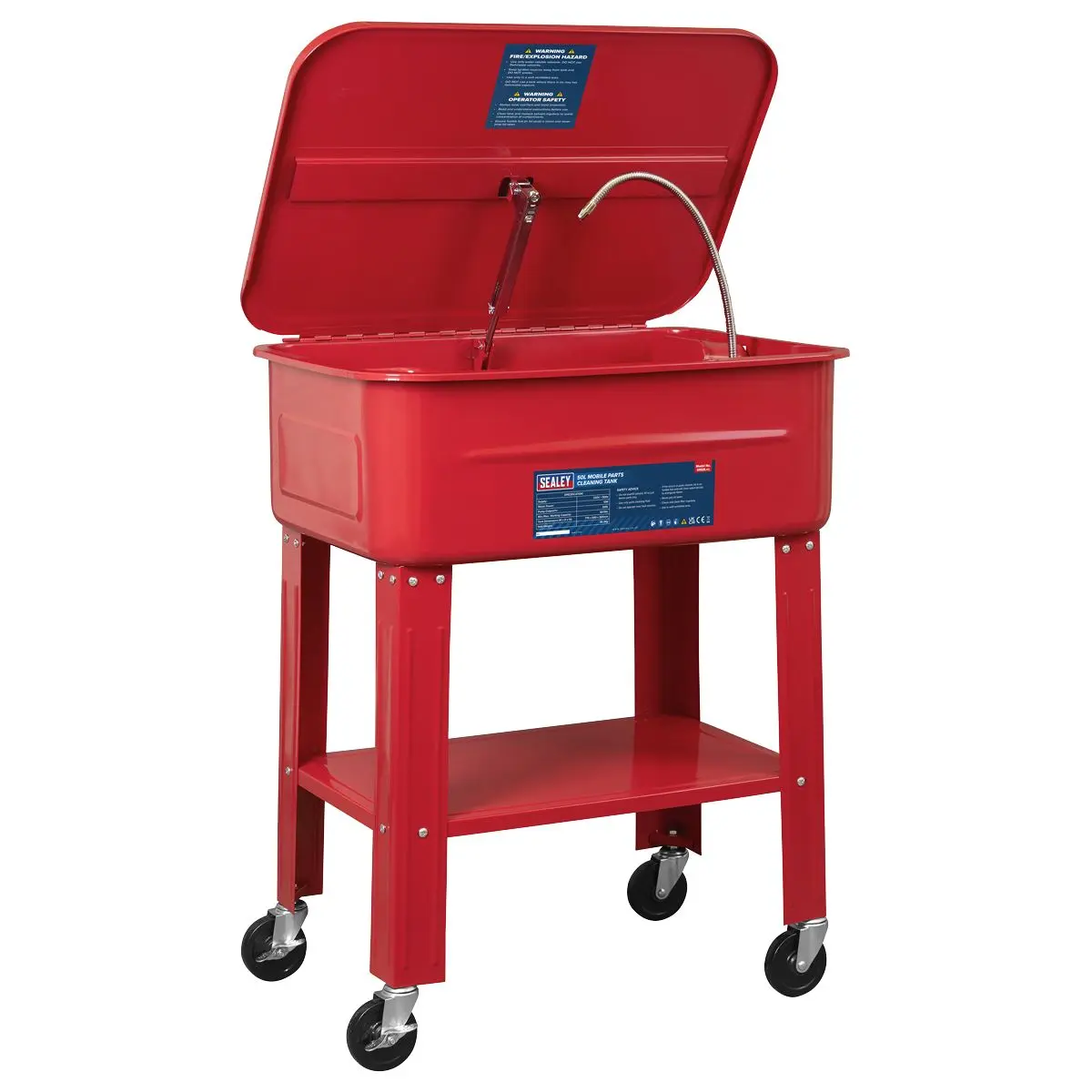 Sealey Mobile Parts Cleaning Tank 50L