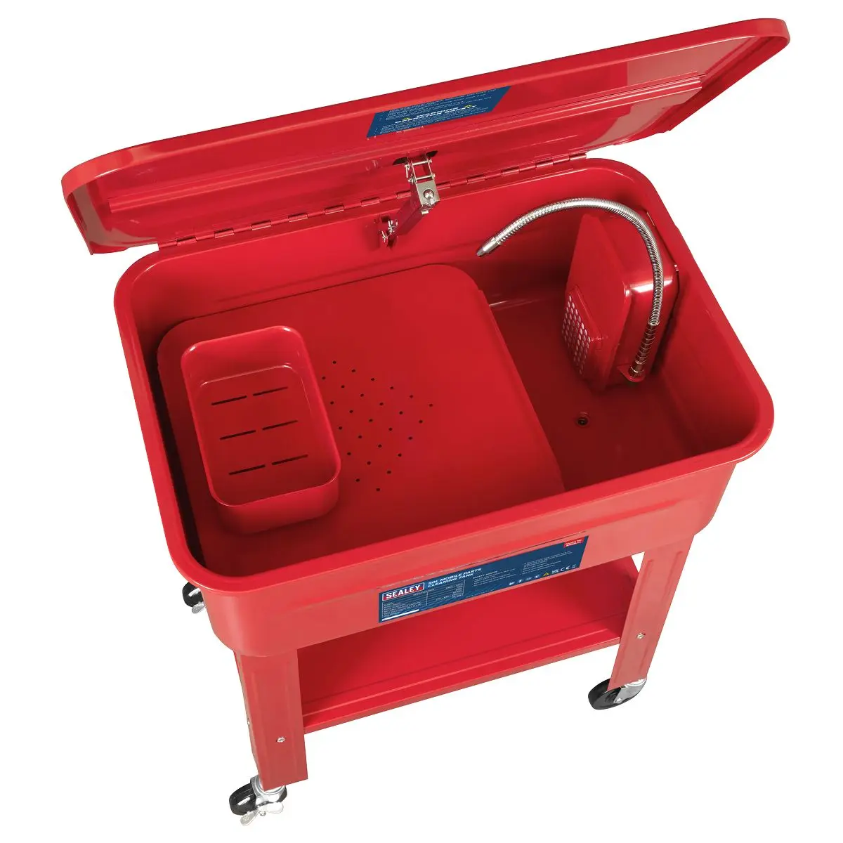 Sealey Mobile Parts Cleaning Tank 50L - Image 4