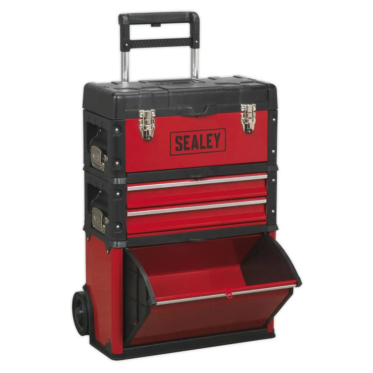 Sealey Mobile Steel/Composite Toolbox - 3 Compartment - Image 5