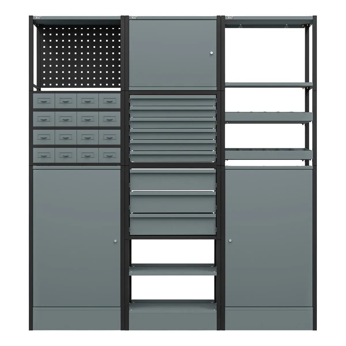 Sealey Modular Racking System Combo 1.74m - Image 3