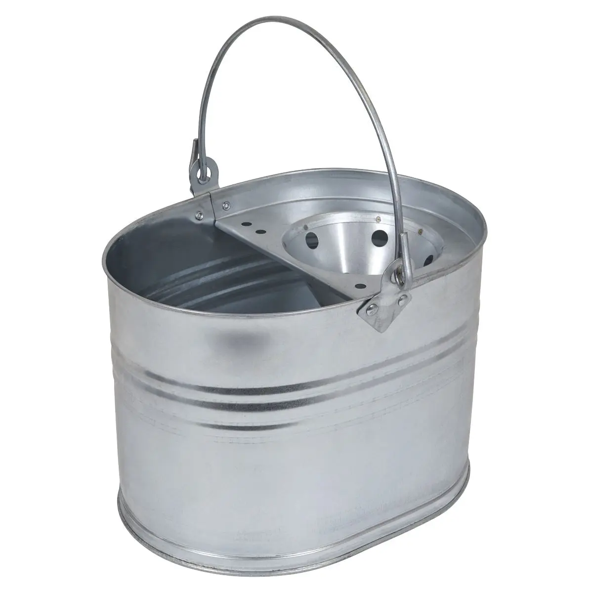 Sealey Mop Bucket 13L - Galvanized - Image 2