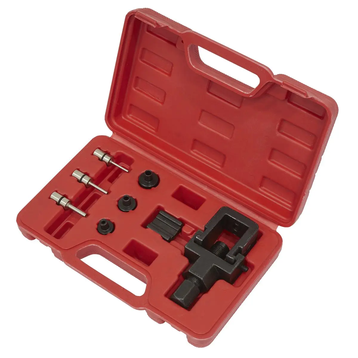 Sealey Heavy-Duty Motorcycle Chain Splitter & Riveting Tool Set - Image 3