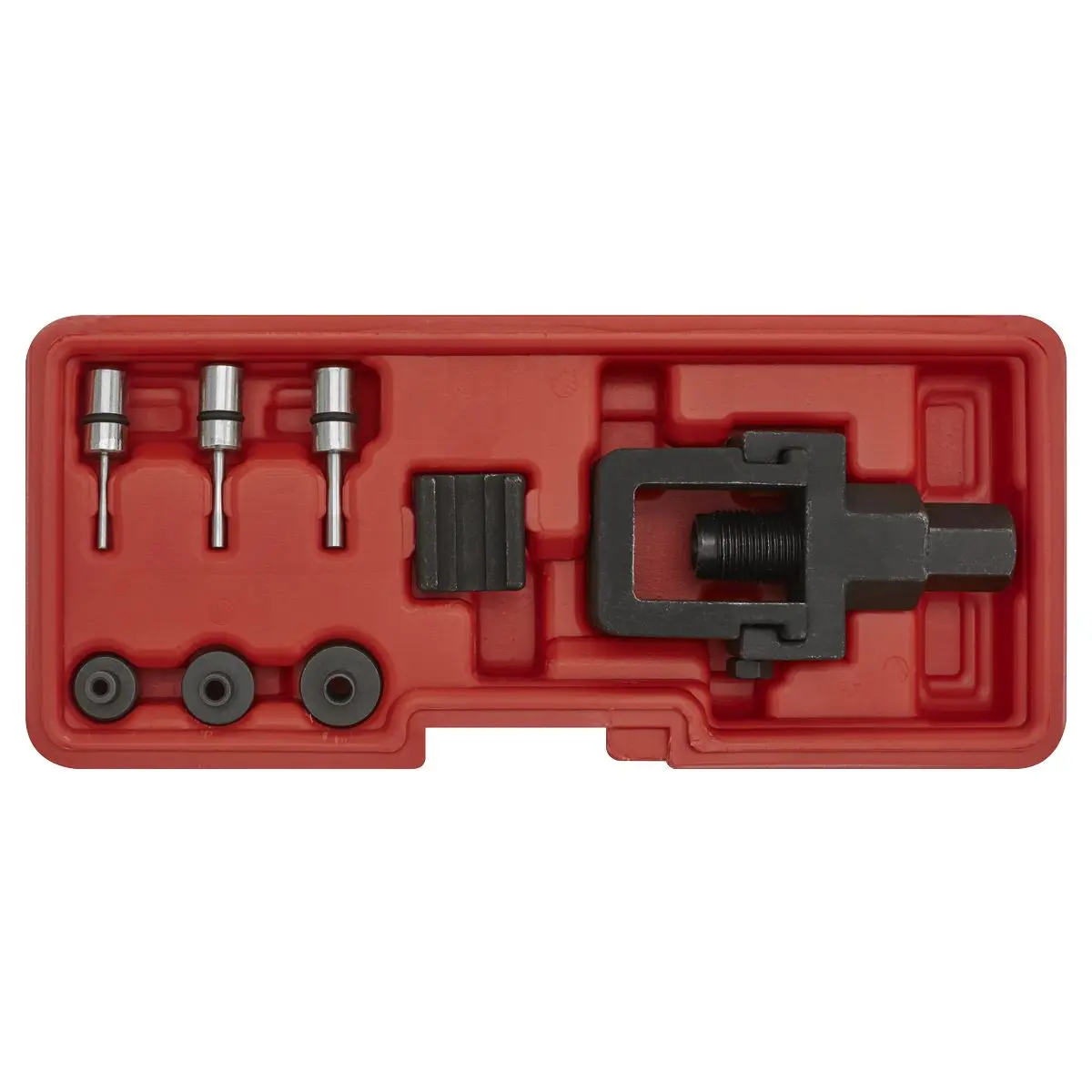 Sealey Heavy-Duty Motorcycle Chain Splitter & Riveting Tool Set - Image 4