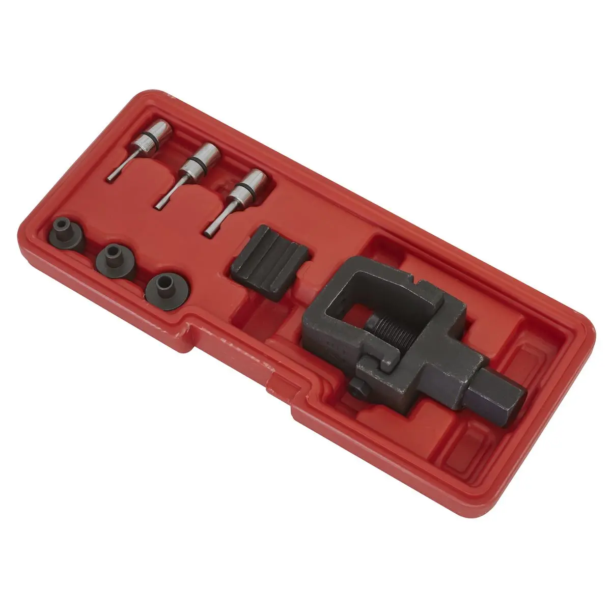 Sealey Heavy-Duty Motorcycle Chain Splitter & Riveting Tool Set - Image 5