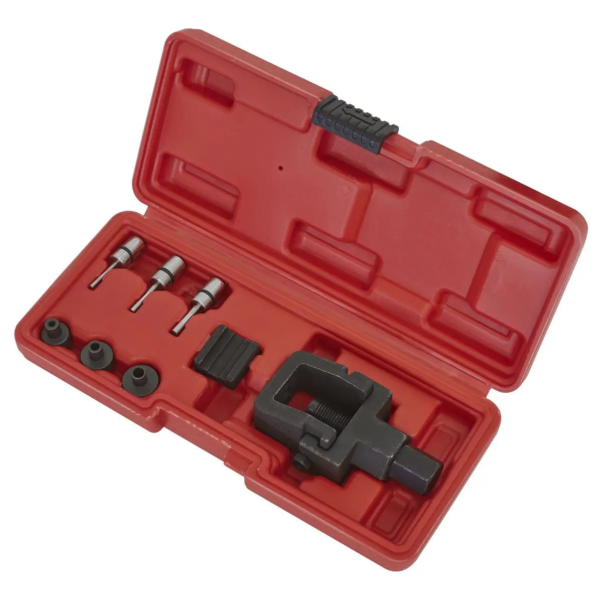 Sealey Heavy-Duty Motorcycle Chain Splitter & Riveting Tool Set - Image 6