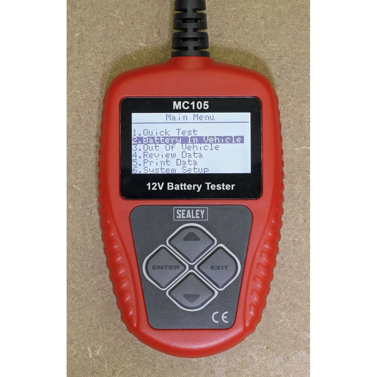 Sealey Motorcycle Digital Battery Tester 12V - Image 4