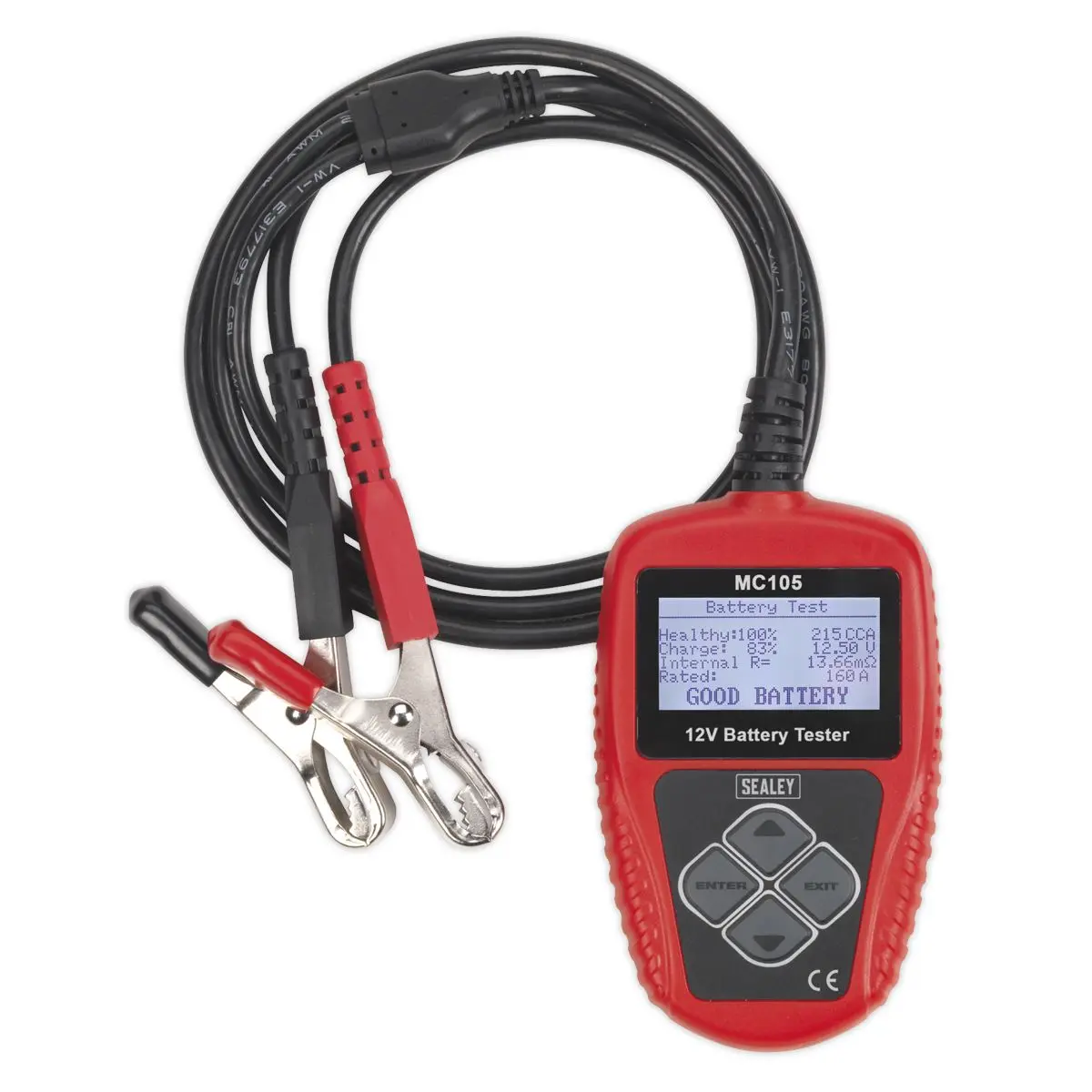 Sealey Motorcycle Digital Battery Tester 12V - Image 5
