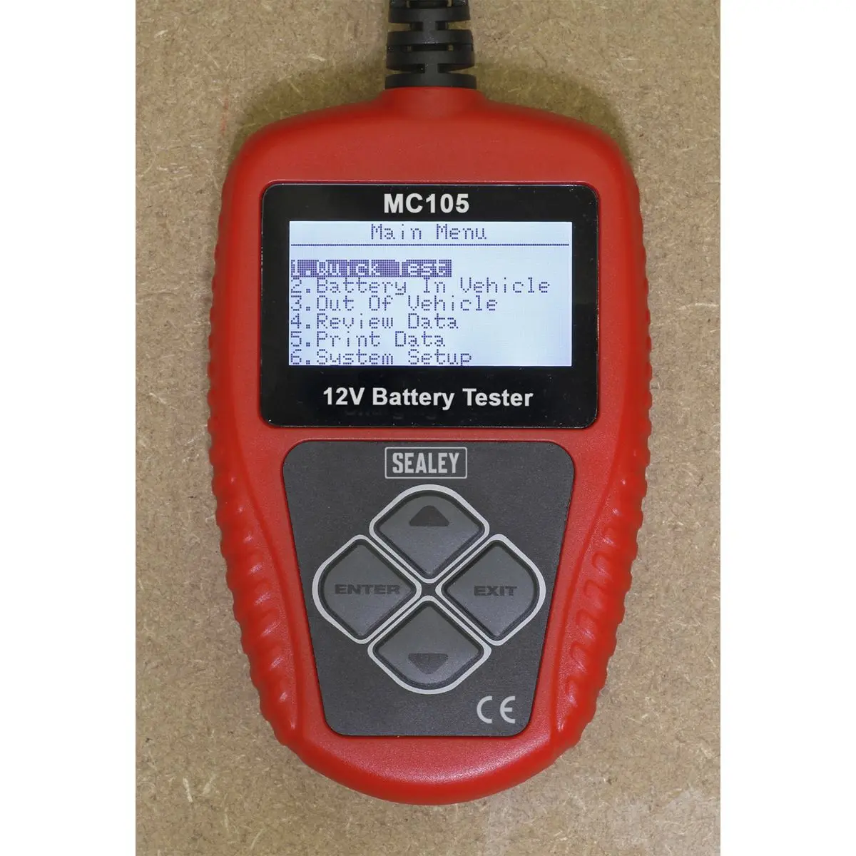 Sealey Motorcycle Digital Battery Tester 12V - Image 6