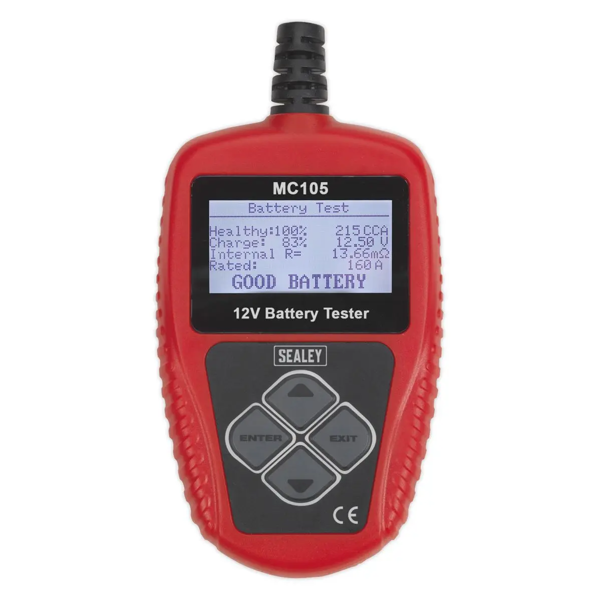 Sealey Motorcycle Digital Battery Tester 12V - Image 7