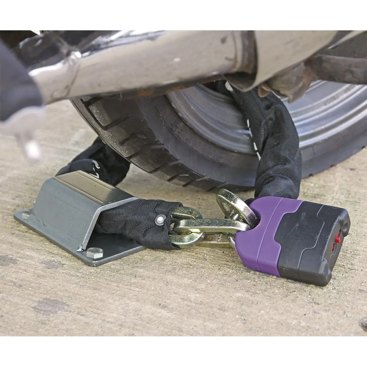Sealey Motorcycle Ground Anchor with 4 Security Bolts - Image 2